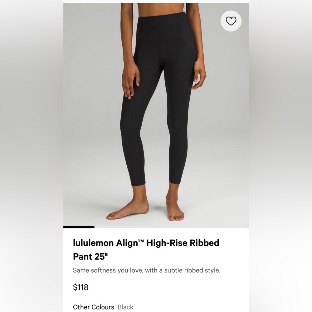 Lululemon align high-rise ribbed leggings